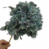 Ranting Bunga Hydrangea Buatan dari Sutra Imitasi untuk Dekorasi Bunga Pernikahan dan Rumah