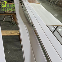 Panneau mural en marbre brossé, plafond en PVC pour bureau