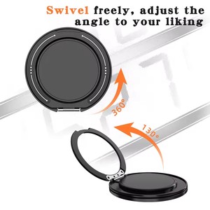 360 °   Supporto Magnetico Girevole per Telefono, Anello Universale da Scrivania per iPhone 18 Pro Max, Impugnatura in Metallo - Product Image 3