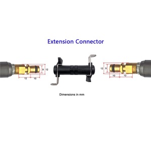 K Series Double Quick Connect Hose Connector Black Stainless Steel PA Manual Car Washer Water Gun Outlet K Pair - Product Image 3