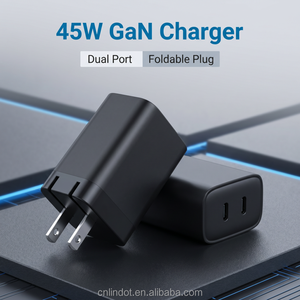 <span class=keywords><strong>Cargador</strong></span> universal de 45W USB C PD con <span class=keywords><strong>carga</strong></span> rápida, adaptador de corriente compacto Gan con protocolo PPS para <span class=keywords><strong>iPhone</strong></span> y Samsung - Product Image 3