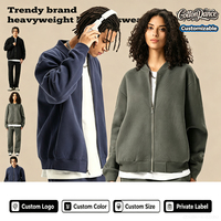 Nouveau Sweat-shirt Court Unisexe 2026 en Molleton Épais 420g avec Demi-Zip, Ourlet Ajustable, Style Preppy Oversize Streetwear – Fabrication