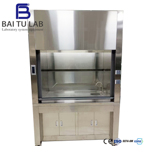 Cappa aspirante <span class=keywords><strong>VAV</strong></span> personalizzata da 48 pollici, resistente, in acciaio inox 304 per laboratorio di patologia, con lavello e rubinetto in acciaio inox per laboratori universitari - Product Image 1