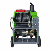 Nouvelle nettoyeuse haute pression diesel 200 bars 110 L/min avec enrouleur de tuyau robuste pour atelier de lavage automobile 45 CV