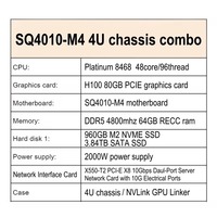 Serveur GPU avec cartes graphiques RTX4090 et 5090 et processeur A-M-D EPYC9004, prêt pour le calcul et l'IA, en stock et de type rack