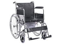 Fauteuil roulant pliable manuel à cadre en acier avec table à manger, léger, pour personnes handicapées, à prix avantageux
