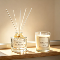 Bouteille diffuseur de parfum 150 ml / 200 ml, fond épais, colorée, vide, avec bouchon et bâtonnets en fibre