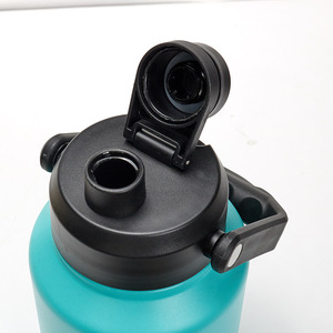 <b>Customized</b> Large Capacity <b>Insulated</b> Stainless Steel Gallon Water Bottle Beer Jug Growler Straw Handle Camping Travel Boiling - Product Image 5