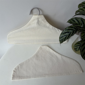 Housse de cintre en coton avec impression de logo personnalisé CH, housse de cintre en tissu écologique en toile pour vêtements - Product Image 2