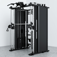 Máquina Smith Multifuncional TZFITNESS con Cable Crossover, Power Rack y Estación de Dominadas, Todo en Uno