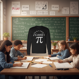 Camiseta de manga larga Math Is A Piece Of Pi para amantes de la matemática, Día de Pi 2024 - Product Image 3