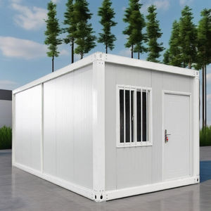 Фабричная цена, каркасная конструкция, плоская упаковка, сборный контейнерный дом, легко собираемый контейнерный дом для офисной работы - Product Image 1