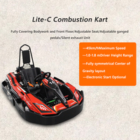Go Karts X-KART con Pedal y Asiento Ajustables para Pistas de Karting al Aire Libre, Alquiler Comercial, Go Kart de Gasolina de 160cc