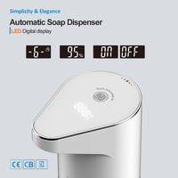 Distributeur de Savon Liquide Intelligent Mural à Capteur LED Automatique pour Cuisine, Salle de Bain et Hôtels