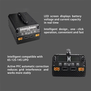 เครื่องชาร์จแบตเตอรี่โดรนอัจฉริยะ U4 EV-PEAK 100V-240V สำหรับโดรนแข่งขันและอีทอล - Product Image 4