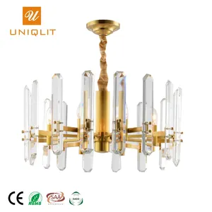 UNIQLIT E14 bombilla de interior Decoración Luz araña de cristal, hecho en China, lámpara colgante