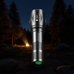 Linterna D0100HAYT77 de 2000 lúmenes con enfoque ajustable, luz LED verde de aleación de aluminio para camping, 5 modos regulables - Product Image 2