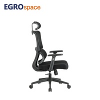 Chaise de bureau ergonomique pivotante en tissu maillé pour ordinateur, solution de mobilier de bureau EGROspace