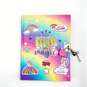 สมุดบันทึกยูนิคอร์นน่ารักแบบสั่งทำพิเศษสำหรับเด็ก - Product Image 5