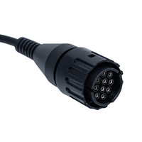 Cable Adaptador de Conector de Diagnóstico OBD2 de 10 Pines a 16 Pines para Lector de Códigos de Motocicleta