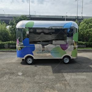 รถขายอาหารเคลื่อนที่ไฟฟ้า ได้รับการรับรองมาตรฐาน CE และ DOT สำหรับขายขนม ชานม บาร์บีคิว และอาหารจานด่วนริมทาง - Product Image 2