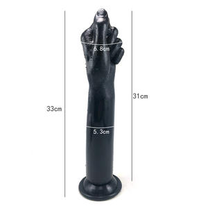 Süper büyük gerçekçi 100% su geçirmez silikon TPE yumruk yapay penis g-spot vajinal mastürbasyon seks oyuncakları için vantuz ile Anal Plug - Product Image 4