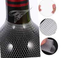 Manchons de protection de bouteille de vin Filet en maille réutilisable pour bouteilles d'alcool Conception respirante pour un emballage transparent sûr