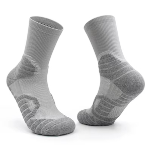 Custom Embroidery Logo Men Thick Anti Bacterial Breathable <b>Grip</b> Sports <b>Socks</b> Badminton Tennis Basketball Team Wholesale - Product Image 6