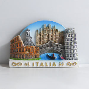 <span class=keywords><strong>Milano</strong></span> italia magnete frigo 3D in resina città Souvenir turistico adesivo magnetico Craft Milan Italy frigo magnete collezione - Product Image 2