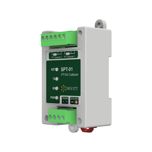 Sensor de Temperatura Industrial HVAC SPT-01 de Alta Precisión con Conversión AD de 2 Canales, Precisión de 0.3°C y Comunicación RS485 Aislada - Product Image 1