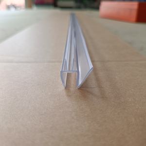 แถบซีลฝาแก้วสำหรับห้องน้ำ, แถบพลาสติกพีวีซีใสติดหน้าจอกระจกห้องน้ำแถบกันอากาศกันน้ำ - Product Image 3