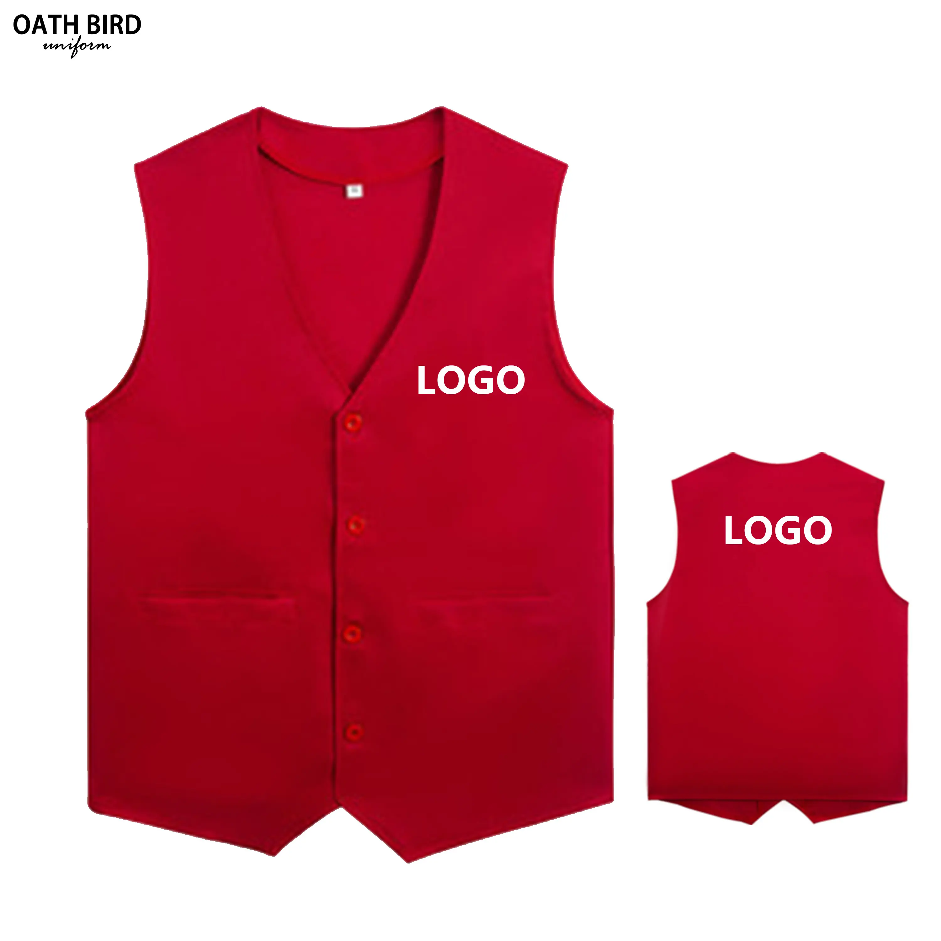 Promozione della produzione gilet a buon mercato Unisex servizio volontario Multi tascabile strumento da lavoro giubbotti uniformi da uomo personalizzati