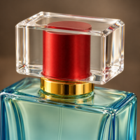 Flacon pulvérisateur de parfum en verre rectangulaire de 8 ml avec bouchon transparent et boîte de présentation assortie pour l'emballage de parfums et les coffrets cadeaux