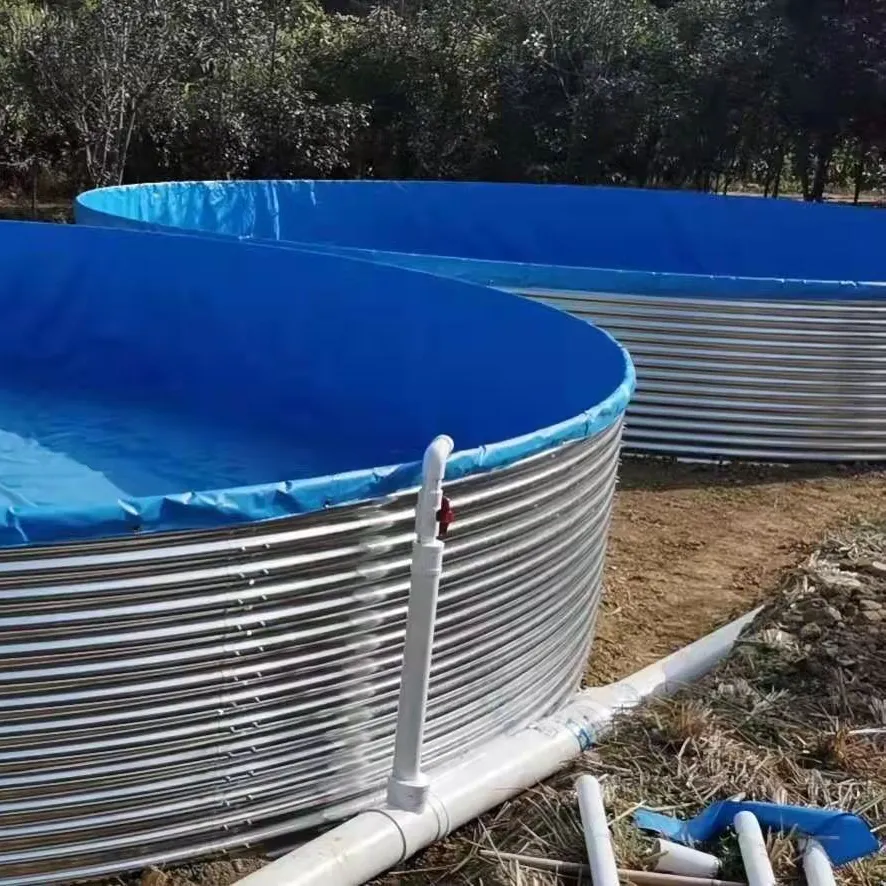 Tanque de agua galvanizado por inmersión en caliente, corrugado