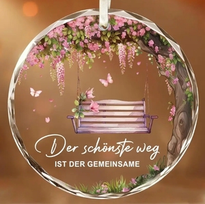 Wholesale Personalized Christmas Tree Decoration Crystal Hanging Ornament with <b>Engraved</b> Logo and Polished Angel Theme - Product Image 4