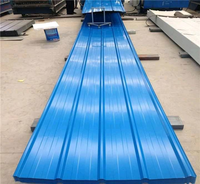 Tôles de toiture ondulées prépeintes 0,4-0,8 mm Revêtement Al-Zn 55% Peinture PVDF Garantie 20 ans Services de découpe/soudage/pliage