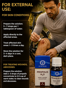 Solution aqueuse naturelle de propolis de haute qualité, concentré de propolis pour administration orale, pour rinçage, 10 ml - Product Image 6