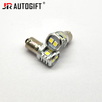 Nouveau CANBUS BA9S LED 3030 6SMD non polarité voiture plaque d'immatriculation lumières intérieur dôme et Signal ampoule 12V-24V blanc