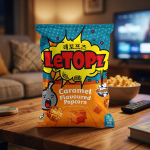 Palomitas de Maíz Dulces con Caramelo en Lata de 50g, Snack de Maíz Inflado a Granel para Venta al por Menor y al por Mayor - Product Image 3