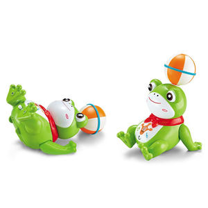 Jouet grenouille acrobatique à roulettes avec rotation à 360°, lumières LED et musique dynamique, jouet électrique pour enfants de 3 ans et plus, cadeau d'anniversaire - Product Image 1