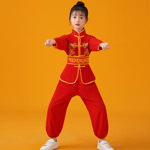 Costume de performance Kung Fu, uniforme d'arts martiaux, karaté, Kung Fu, ensemble de vêtements à manches longues pour garçons et filles, costumes chinois Tang - Product Image 5