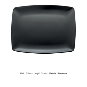 Plateau de service rectangulaire noir 31 × 25 cm en grès de Londres M1934 - Product Image 3