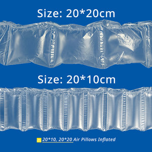 Inflatable gối không khí bao bì, 8x4 inch PE đệm không khí bong bóng cho vận chuyển, làm mất hiệu lực điền vào và hộp bọc bảo vệ khi di chuyển - Product Image 2
