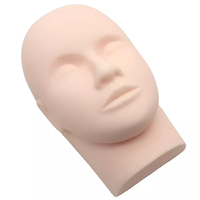 Tête d'entraînement Kit d'entraînement d'extension de cils Pratique faux cils Tête de pratique en silicone