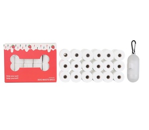 Sacs à déjections canines biodégradables avec distributeur et support pour balle, étanches, respectueux de l'environnement, sacs à déchets compostables - Product Image 4