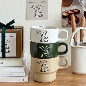 Bán buôn gốm Cappuccino Latte cup sứ cốc cà phê biểu tượng tùy chỉnh in - Product Image 1