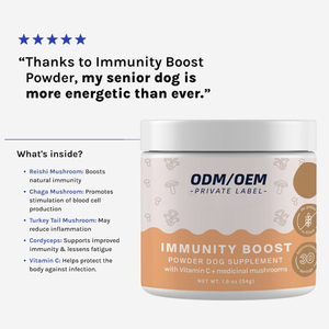 OEM/ODM Pilz immun pulver für Hunde-Truthahn schwanz & Reishi, stärkt die Abwehr von Viren/Allergien - Product Image 4
