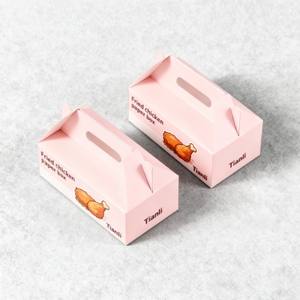 Boîtes d'emballage personnalisées biodégradables en carton alimentaire avec poignée, en forme de <span class=keywords><strong>maison</strong></span>, pour <span class=keywords><strong>poulet</strong></span> frit à emporter - Product Image 2