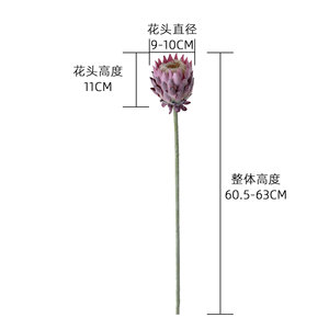 ดอกโปรเทียประดิษฐ์ CallaFloral สีขาวนม สีม่วงแชมเปญ งานแฮนด์เมด สำหรับตกแต่งงานแต่งงาน - Product Image 4