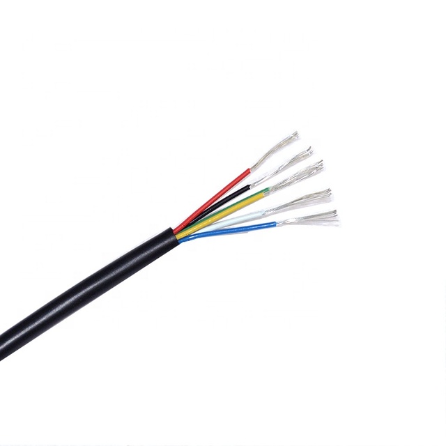 Fep Coated Electrical Wire AWG 24 Wire Silicone Rubber Insulated High Temperature Wire Cable 6 Core